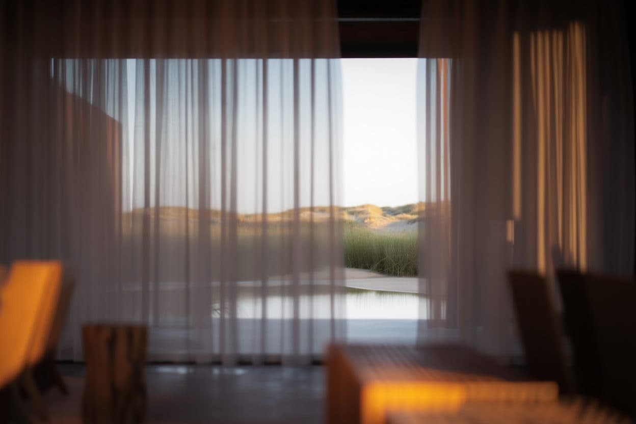 Interior con vistas al paisaje