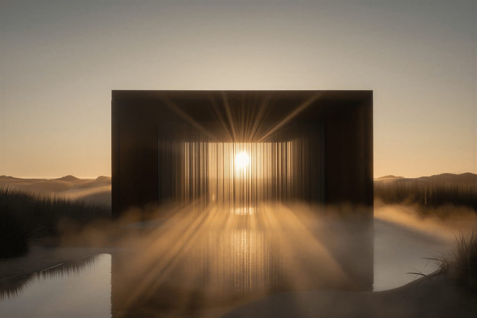 Arquitectura moderna al amanecer